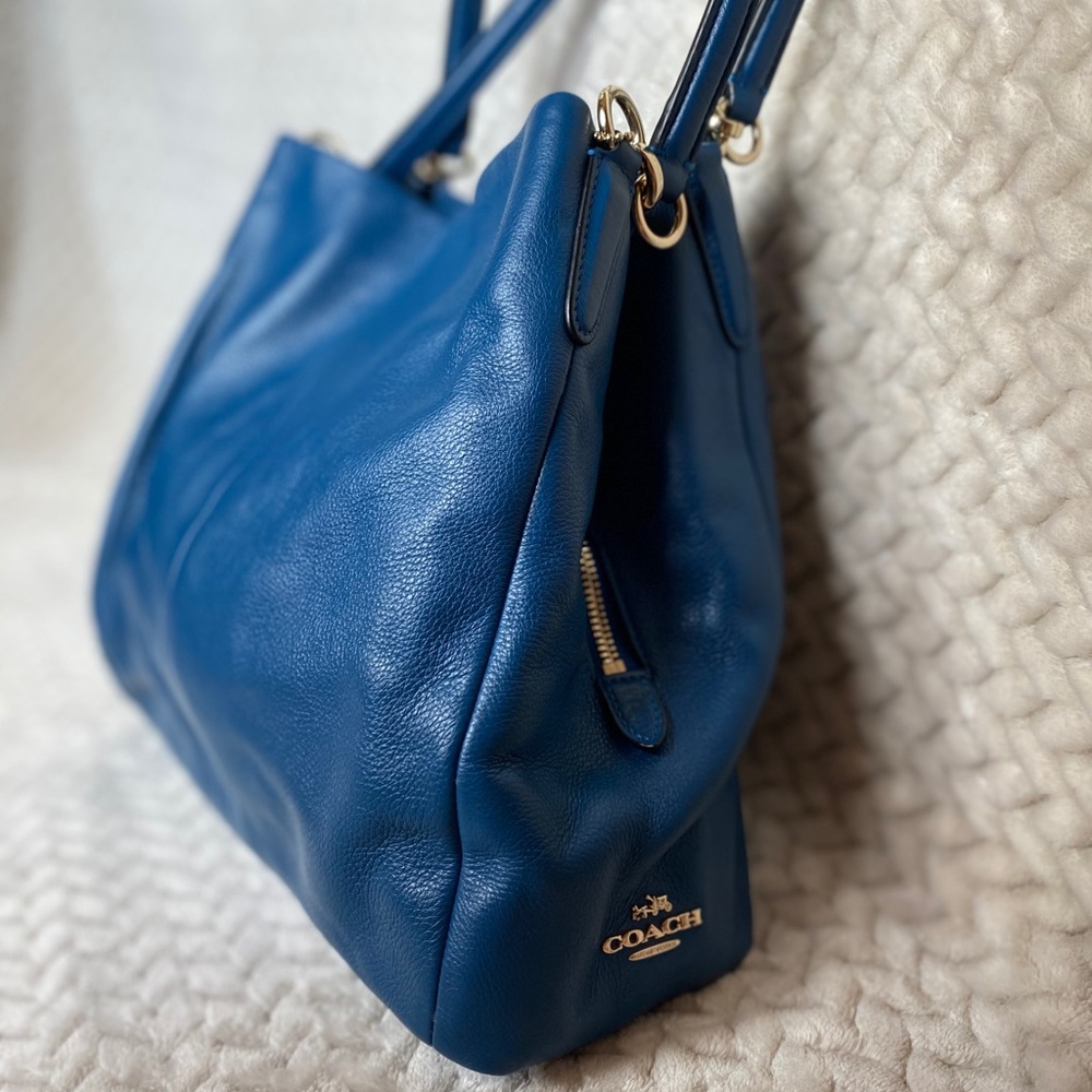Blue COACH purse